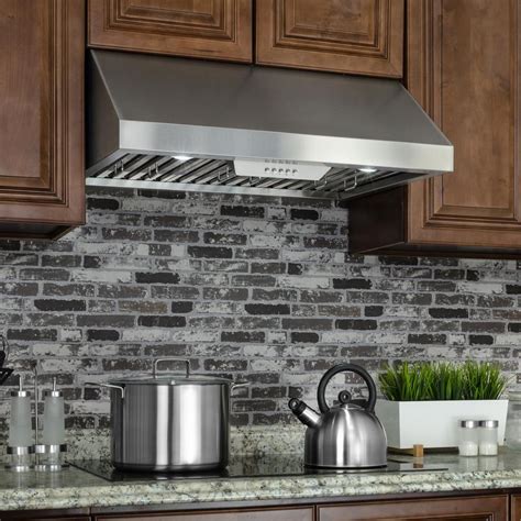 undercounter range hoods stainless steel